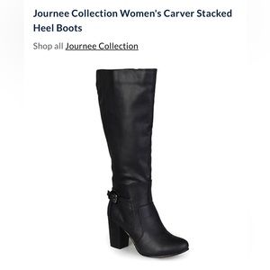Journee Collection Carver Stacked Heel Boot
